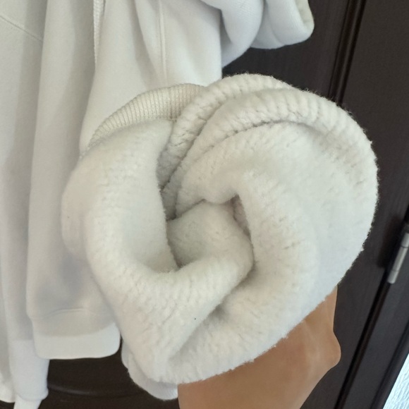 Alexander Wang White Hoodie Sweatshirt M Cotton Blend Minimalist Designer Street - Picture 6 of 6